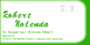 robert molenda business card